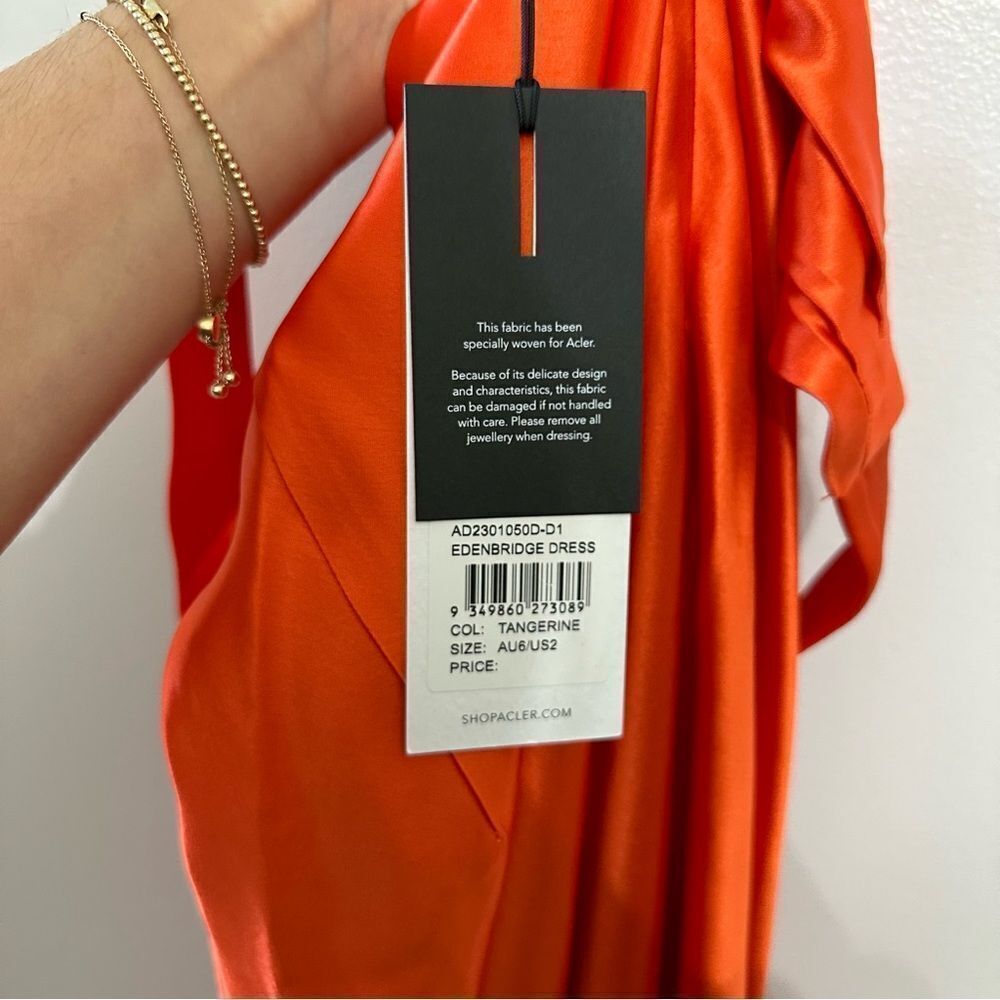 Acler Edenbridge Tangerine Dress - Picture 6 of 8